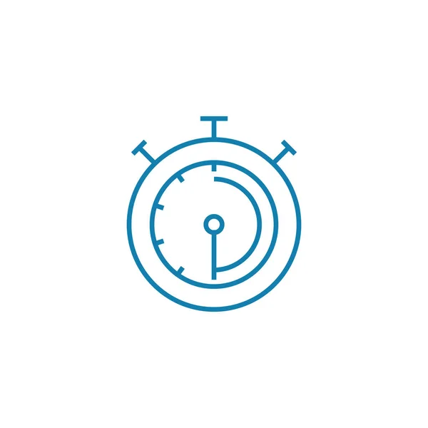 Sport stopwatch lineaire pictogram concept. Sport stopwatch lijn vector teken, symbool, afbeelding. — Stockvector