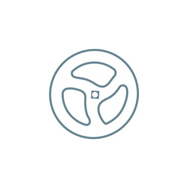 Ventil doğrusal simgesi kavramı. Ventil çizgi vektör işaret, sembol, şekil.