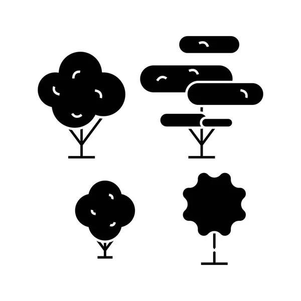 Garden decoration black icon concept. Garden decoration  vector sign, symbol, illustration. — Stock Vector
