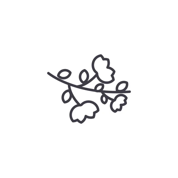 Lavendellinie Icon-Konzept. Lavendel flaches Vektorzeichen, Symbol, Illustration. — Stockvektor