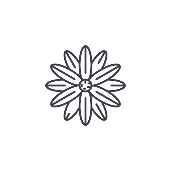 Magnolia linia ikona koncepcja. Magnolia płaskie wektor znak, symbol, ilustracja. — Wektor stockowy