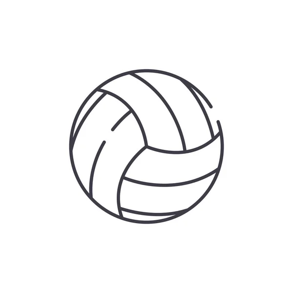 Basketball-Spiel Linie Icon-Konzept. Basketballspiel Vektor lineare Illustration, Symbol, Zeichen — Stockvektor