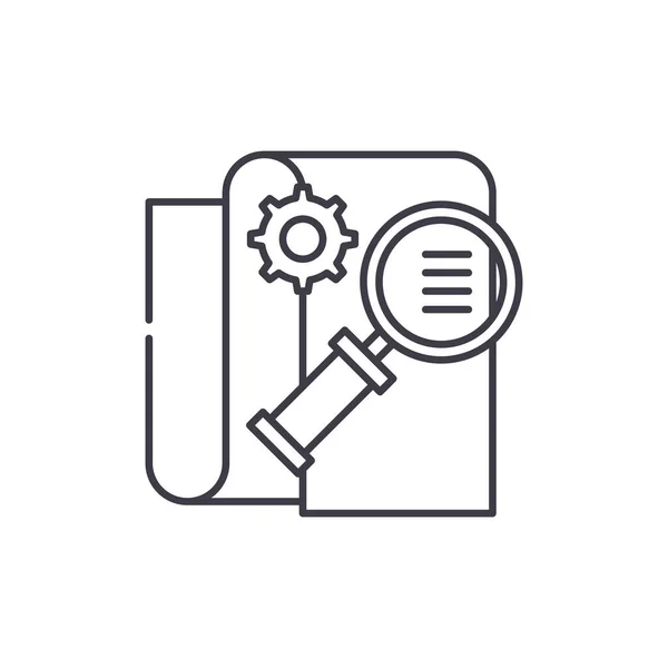 Business Intelligence Linie Icon-Konzept. Business Intelligence Vektor lineare Illustration, Symbol, Zeichen — Stockvektor