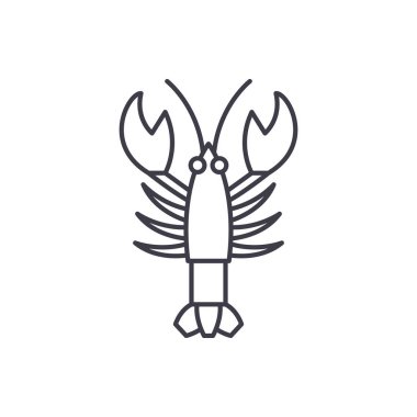 Kerevit satırı simgesi kavramı. Kerevit vektör lineer illüstrasyon, sembol, işareti