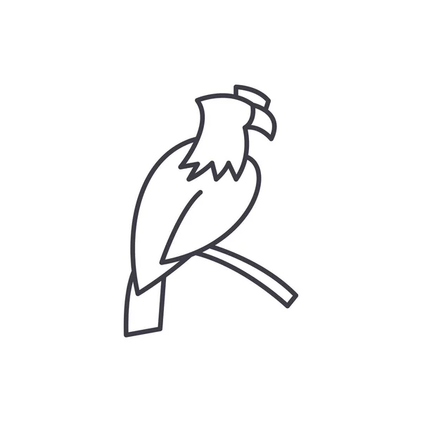 Eagle regel pictogram concept. Lineaire vectorillustratie Eagle, symbool, teken — Stockvector