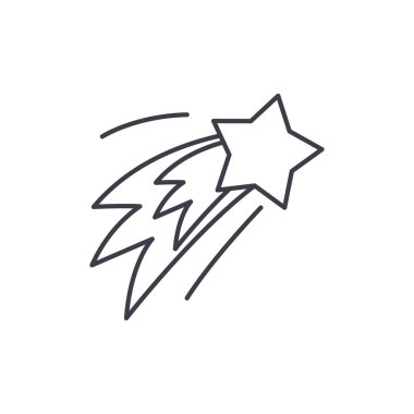 Yeni yıl selamlama satırı simgesi kavramı. Yeni yıl selamlıyorum doğrusal vektör çizim, sembol, işareti