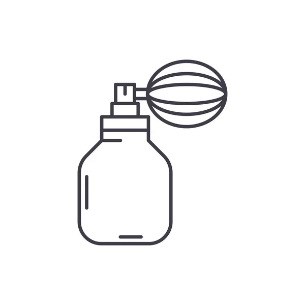 Concept d'icône de ligne de parfum. Illustration linéaire vectorielle parfum, symbole, signe — Image vectorielle