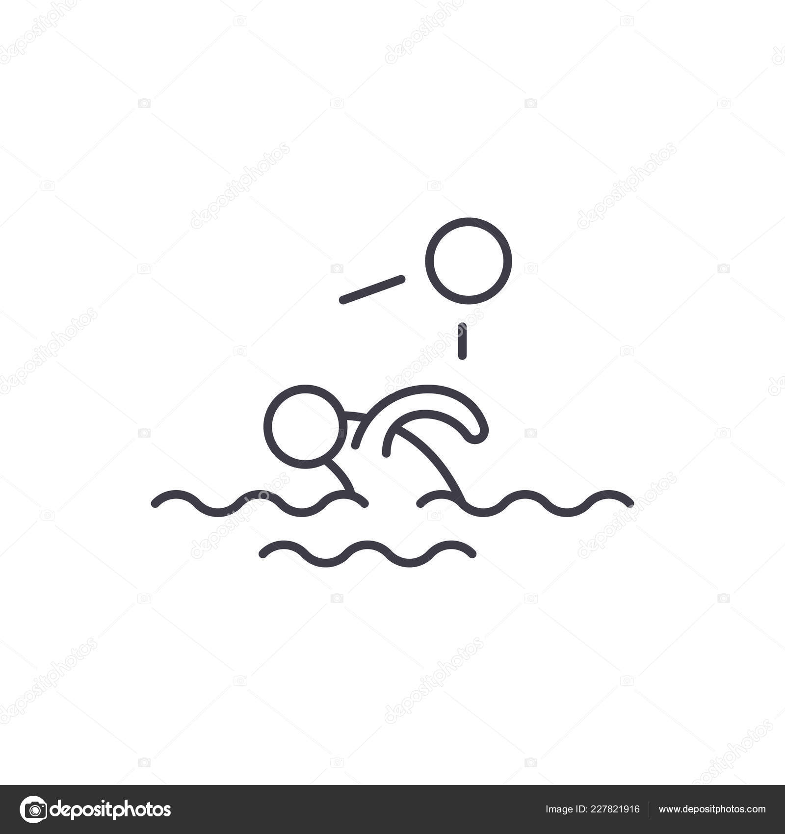Conceito De Icone De Linha Natacao Natacao Linear Ilustracao Vetorial Simbolo Sinal Vetores De Stock C Iconsgraph 227821916