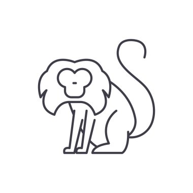 Miğfer satırı simgesi kavramı. Miğfer vektör lineer illüstrasyon, sembol, işareti