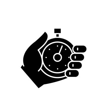 Siyah simgesi, kontrol iş vektör izole arka plan üzerinde işareti. İş kavramı sembol, illüstrasyon denetleme 