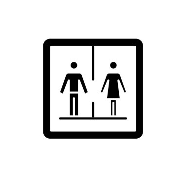 Lavabo siyah kutsal kişilerin resmi, vektör izole arka plan üzerinde işareti. Lavabo kavramı sembol, illüstrasyon 