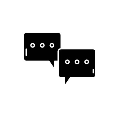 Sempozyum siyah kutsal kişilerin resmi, vektör izole arka plan üzerinde işareti. Sempozyum konsept sembolü, illüstrasyon 