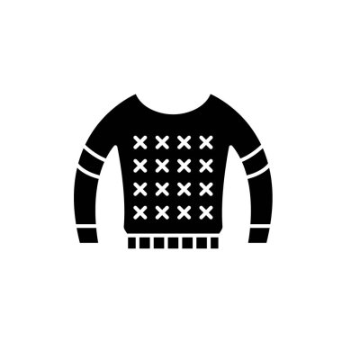 Siyah simge bluz, izole arka plan tabelada vektör. Bluz kavramı sembol, illüstrasyon 