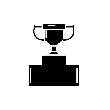 Siyah simge ayaklı, izole arka plan tabelada vektör. Kaide kavramı sembol, illüstrasyon 