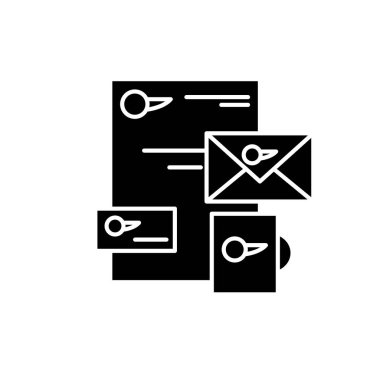 Kurumsal tarzı siyah simgesi, vektör izole arka plan üzerinde işareti. Kurumsal tarzı kavramı sembol, illüstrasyon 