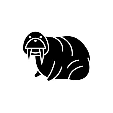 Siyah simge mühür, izole arka plan tabelada vektör. Mühür kavramı sembol, illüstrasyon 