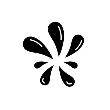 Sprey siyah simge su, izole arka plan tabelada vektör. Su sprey kavramı sembol, illüstrasyon 