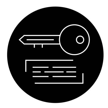 Pazarlama keywording siyah vektör kavramı simge. Keywording düz şekil pazarlama, oturum