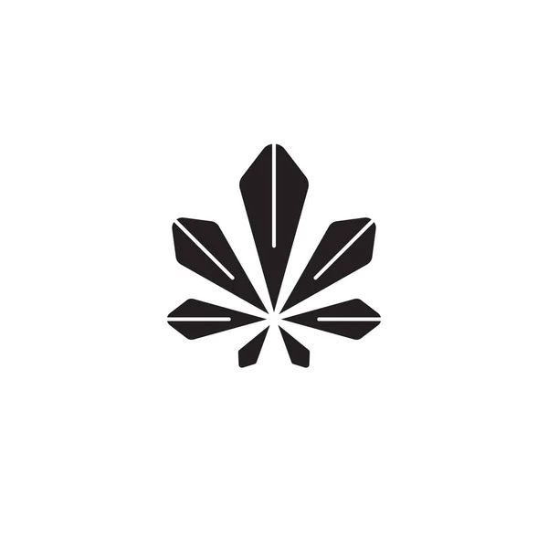 Laurel leaf black vector concept icon. Laurel leaf flat illustration, sign, symbol