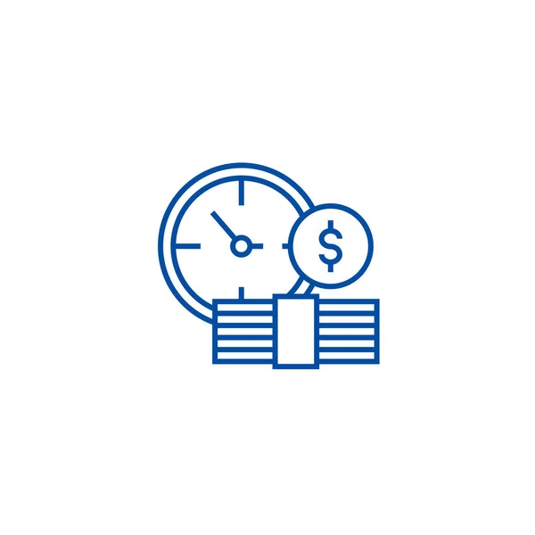 Bankovní vklad vyvázání ikony. Bankovní vklad ploché vektor symbol, znamení, obrys obrázku. — Stockový vektor