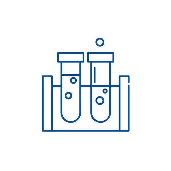 Főzőpoharak ikon koncepciójában. Főzőpoharak lapos vektor szimbólum, jel, szerkezeti ábra. — Stock Vector