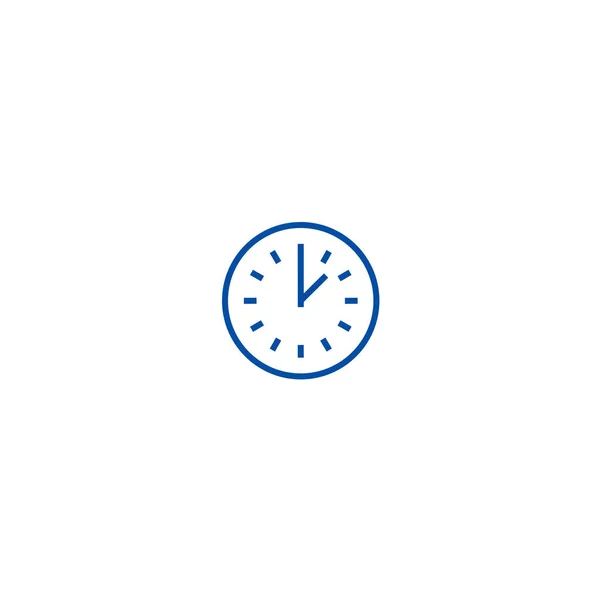 Tijd lijn pictogram concept. Tijd platte vector symbool, teken, overzicht illustratie. — Stockvector