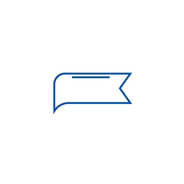 Label tag line icon concept. Étiquette symbole vectoriel plat, signe, illustration de contour . — Image vectorielle