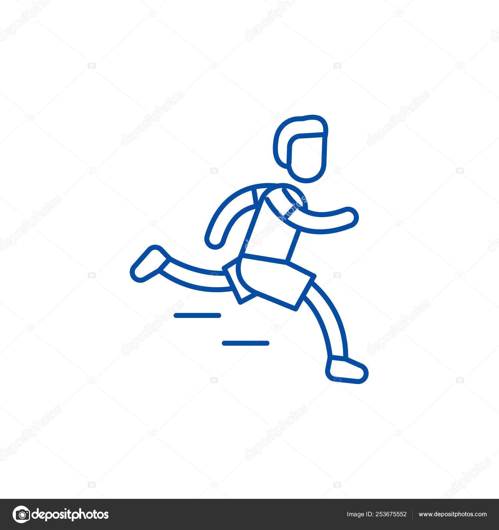 Vetores de Um Desenho De Linha Do Atleta Correndo Rápido e mais imagens de  Correr - Correr, Arte Linear, Contorno - iStock