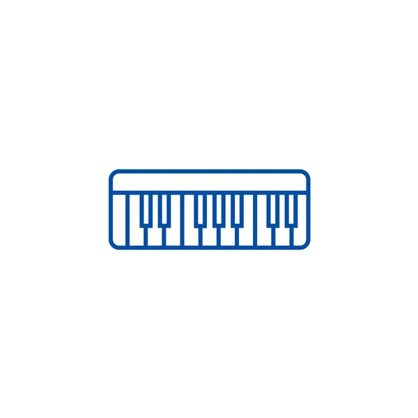 Modern synthesizer line ikonen koncept. Modern synthesizer platt vektor symbol, underteckna, disposition illustration. — Stock vektor