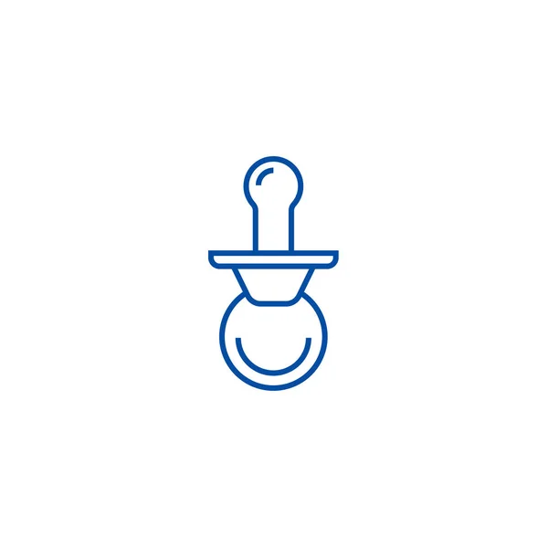 Nipple Line Icon Konzept. Brustwarzen flache Vektor-Symbol, Zeichen, Umriss Illustration. — Stockvektor