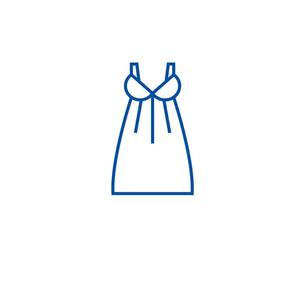 Party ruha ikon koncepciójában. Party ruha lapos vektor szimbólum, jel, szerkezeti ábra. — Stock Vector
