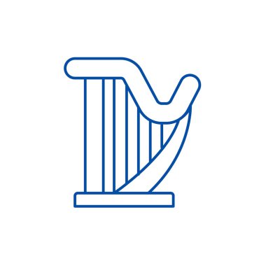 ARP satırı simgesi kavramı. ARP düz vektör simgesi, işaret, anahat illüstrasyon.