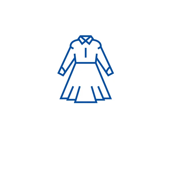 Formális ruha ikon koncepciójában. Formális ruha lapos vektor szimbólum, jel, szerkezeti ábra. — Stock Vector