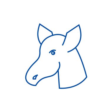 Hoss doktor satırı simgesi kavramı. Hoss doktor düz vektör simgesi, işaret, anahat illüstrasyon.