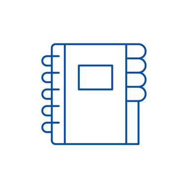 Müşteri kişileri satırı simgesi kavramı. Müşteri kişileri düz vektör simgesi, işaret, anahat illüstrasyon.