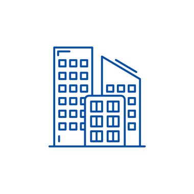 Ekoloji satırı simgesi kavramı. Ekoloji düz vektör simgesi, işaret, anahat illüstrasyon.