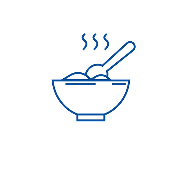 Cooking meal line icon concept. Cooking meal flat  vector symbol, sign, outline illustration. — Stock Vector