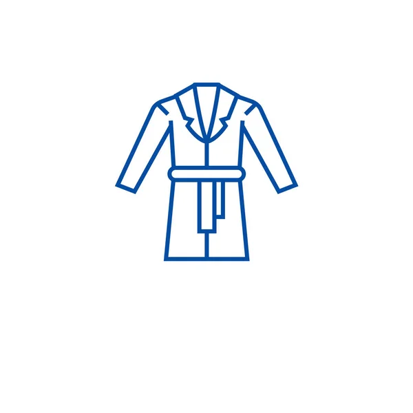 Концепция иконки линии платья. Платье плоский вектор символ, знак, контур иллюстрации . — стоковый вектор