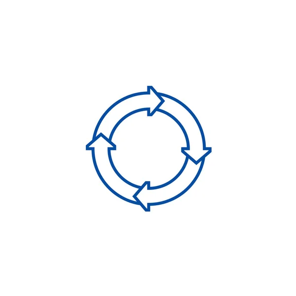 Концепция линейки Process Rams. Диаграммы процесса плоские векторные символы, знаки, наброски иллюстраций . — стоковый вектор