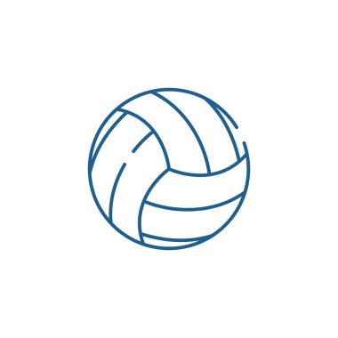 Basketbol oyun çizgi simgesini kavramı. Basketbol oyun düz vektör simgesi, işaret, anahat illüstrasyon.