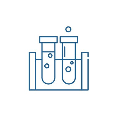 Kadehler satırı simgesi kavramı. Kadehler düz vektör simgesi, işaret, anahat illüstrasyon.