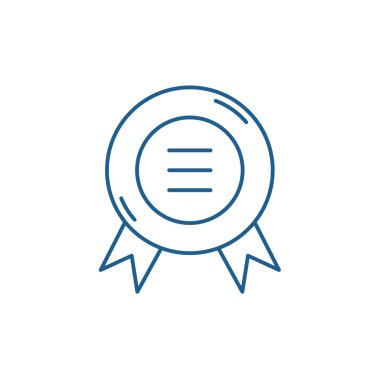 İş etiket satırı simgesi kavramı. İş etiket düz vektör simgesi, işareti, anahat illüstrasyon.