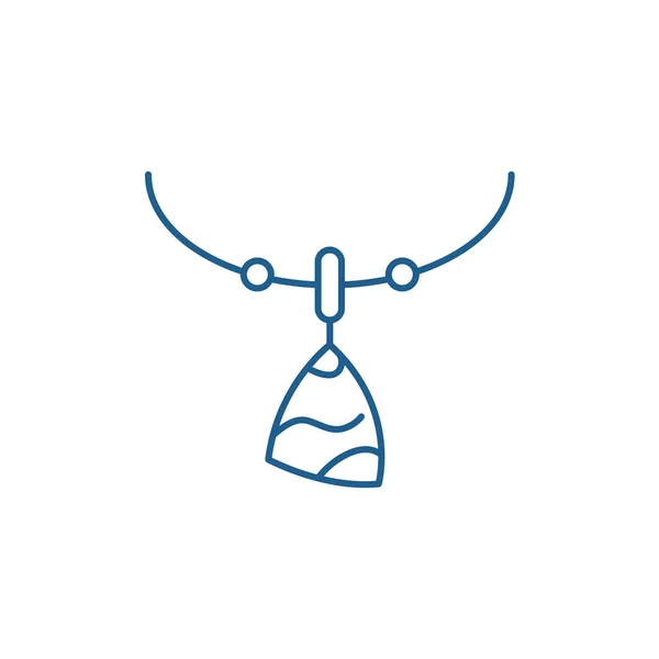 Concepto de icono de línea de amuleto. Amuleto vector plano símbolo, signo, esquema ilustración . — Vector de stock