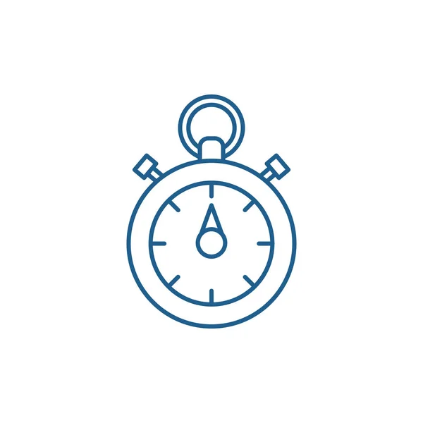 Chronoscope line icon concept. Chronoscope flat  vector symbol, sign, outline illustration. — Stock Vector