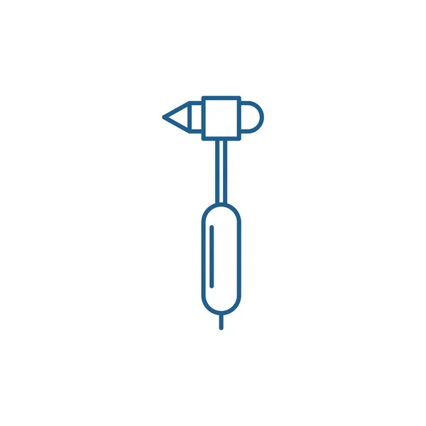 Endoscope line icon concept. Endoskop Flachvektorsymbol, Zeichen, Umrissdarstellung. — Stockvektor