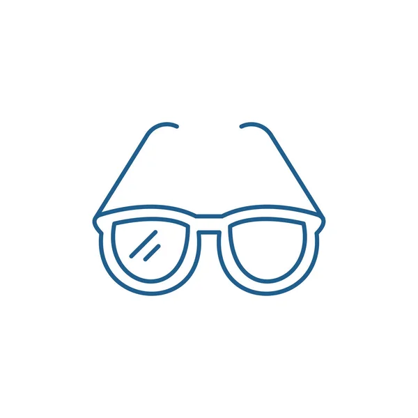 Concepto de icono de línea de gafas de moda. Gafas de moda símbolo de vector plano, signo, esbozo ilustración . — Vector de stock