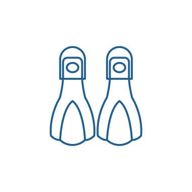 Palet satırı simgesi kavramı. Palet düz vektör simgesi, işaret, anahat illüstrasyon.