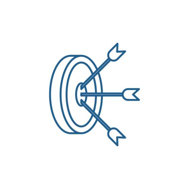 İşareti satırı simgesi kavramı vurdu. Hit işareti düz vektör simgesi, işareti, anahat illüstrasyon.