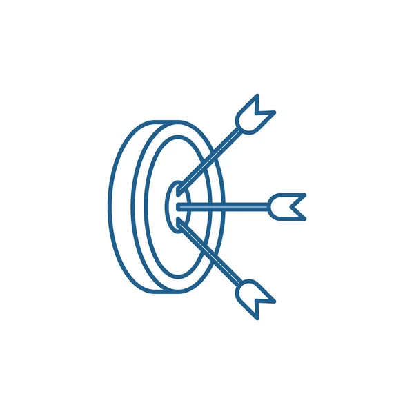 Colpisci il concetto di icona della linea del segno. Colpire il simbolo vettore piatto marchio, segno, illustrazione contorno . — Vettoriale Stock