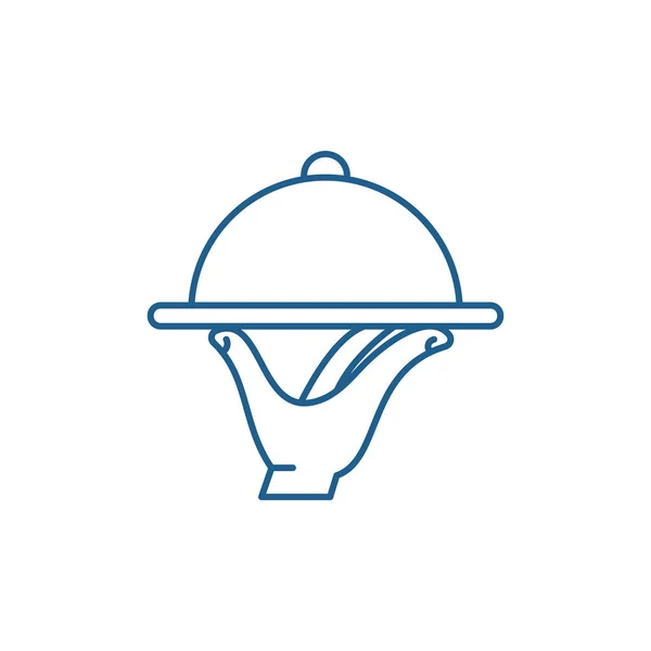Concepto de icono de línea de servicio. Servicio vector plano símbolo, signo, esquema ilustración . — Vector de stock